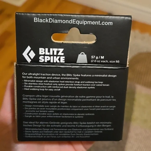 Black Diamond Blitz Spike Traction Devices - Crampons - Picture 4 of 6